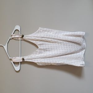 White House Black Market XL Cream Blouse